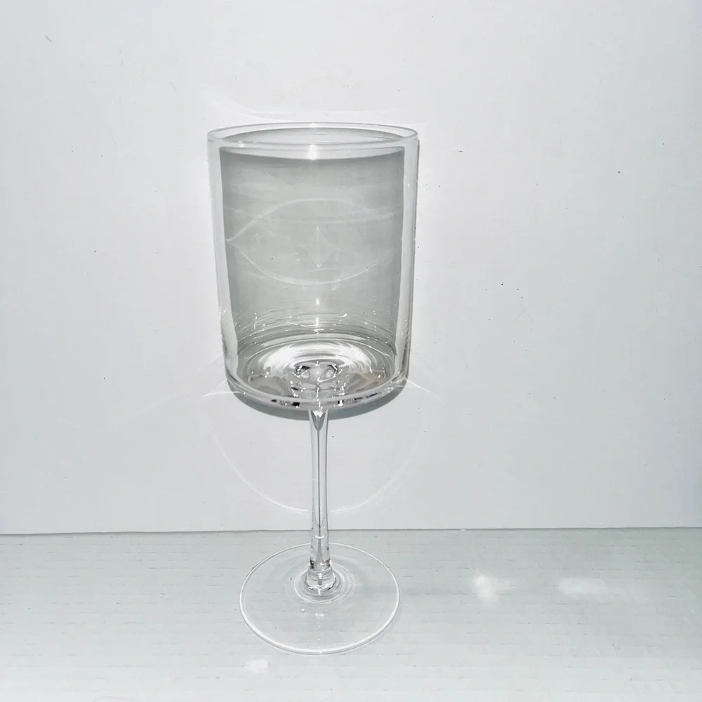Elixir Square Wine Glasses Set of 4 -‎ Crystal Large (Pack 4), Clear